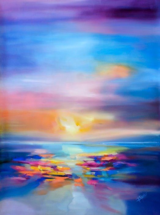 Isabel Tapias T - Destino XXL. Obra original, Antiek en Kunst, Kunst | Schilderijen | Modern