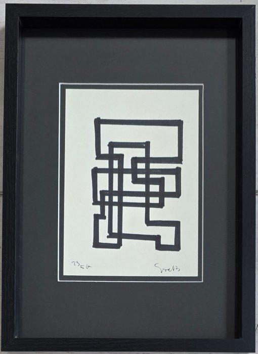 Siep Van Den Berg (1913-1998) - Geometrische compositie -, Antiek en Kunst, Kunst | Designobjecten