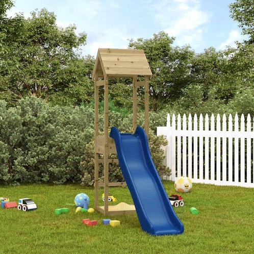 vidaXL Speelhuis geïmpregneerd grenenhout, Kinderen en Baby's, Speelgoed | Buiten | Speeltoestellen, Nieuw, Verzenden