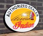 Indian motocycle authorized dealer oval, Collections, Marques & Objets publicitaires, Verzenden