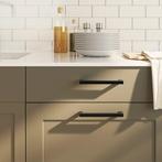 vidaXL Handvatten 20 st 160 mm roestvrij staal zwart, Doe-het-zelf en Bouw, Hang- en Sluitwerk, Verzenden, Nieuw