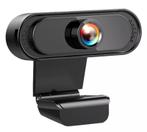 Webcam 1080p laptop USB microfoon PC FullHD *zwart*, Informatique & Logiciels, Enceintes Pc, Verzenden