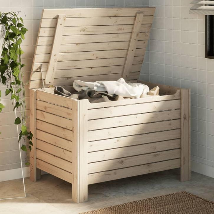 vidaXL Opbergbox met deksel RANA 80x49x54 cm massief, Huis en Inrichting, Kasten | Overige, Nieuw, Verzenden