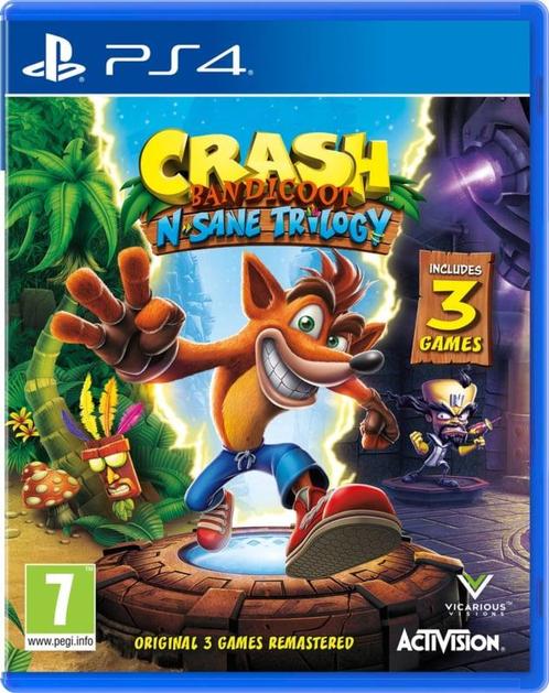 Crash Bandicoot N Sane Trilogy (Buitenlands Doosje) (Nieuw), Games en Spelcomputers, Games | Sony PlayStation 4, Nieuw, Ophalen of Verzenden