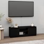 vidaXL Meuble TV avec porte Noir 102x30x36 cm, Verzenden