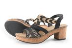 Rieker Sandalen in maat 38 Zwart | 5% extra korting, Verzenden, Zwart, Sandalen of Muiltjes, Gedragen