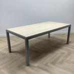 Tweedehands vergadertafel 200x100 cm,  ahorn -  grijs, Zakelijke goederen, Kantoor en Winkelinrichting | Kantoormeubilair en Inrichting