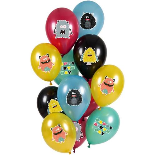 Ballonnen Monster Bash 33cm 12st, Hobby en Vrije tijd, Feestartikelen, Nieuw, Verzenden