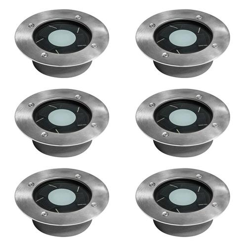 Buitenverlichting zonne-energie Set 6 stuks Puck Solar, Jardin & Terrasse, Éclairage extérieur, Envoi