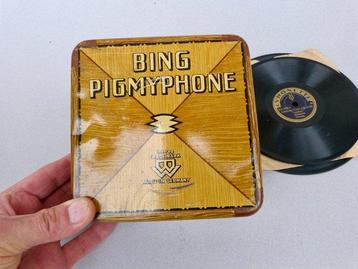 BING PIGMYPHONE Kindergrammophon um 1930! - Jouet en étain, Antiquités & Art
