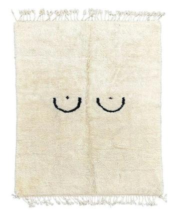 Marokkaanse witte Beni Ourain wollen tapijt - Modern Boho beschikbaar voor biedingen
