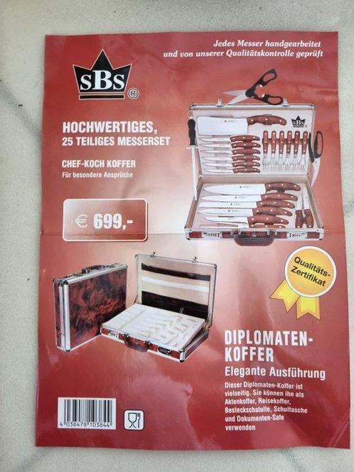 SBS Solingen - Ménagère - Ensemble de couteaux et set de, Antiek en Kunst, Antiek | Keukengerei