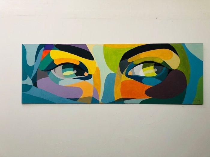Pierre Joseph - All eyes on me, Antiek en Kunst, Kunst | Schilderijen | Modern