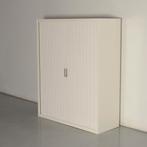 Haworth roldeurkast, wit, 147 x 120 cm, incl. 3 legborden, Huis en Inrichting, Ophalen of Verzenden, Gebruikt