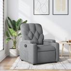 vidaXL Fauteuil inclinable Gris clair Tissu, Maison & Meubles, Verzenden, Neuf