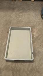 Kunststof stapelbak 600x400x75mm grijs gebruikt, Doe-het-zelf en Bouw, Kratten en Dozen, Ophalen of Verzenden, Nieuw