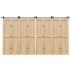 vidaXL Doos met onderdelen voor schuifdeur 400 cm staal, Verzenden