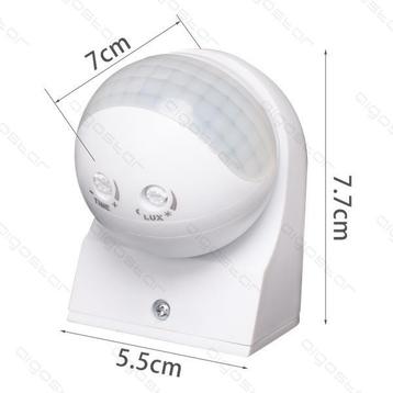 LED Bewegingssensor Opbouw - Pir Infrarood - 230V (Max 400W), Verzenden