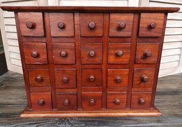 Commode - Bois - Armoire à pharmacie 20 tiroirs beschikbaar voor biedingen