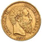 Belgique. Belgium 20 Francs Leopold II Gold Coin (Random