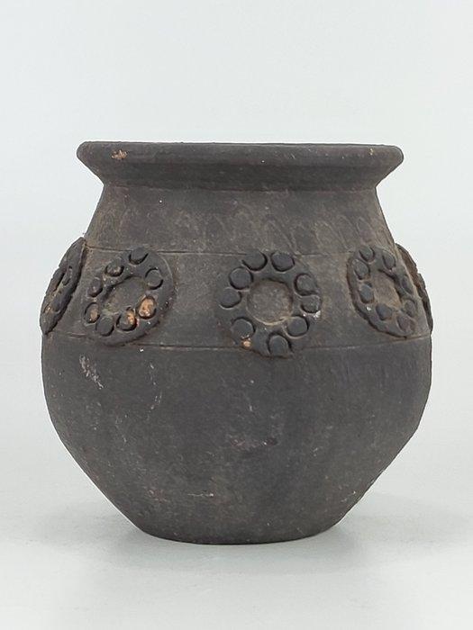 Bocal - Terre cuite - Vaisseau Blackware, Antiek en Kunst, Kunst | Niet-Westerse kunst