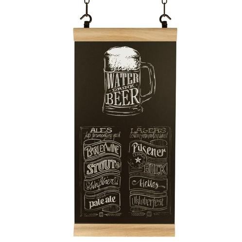 Krijtbord Hook Eiken Industrial 28x61cm, Maison & Meubles, Accessoires pour la Maison | Cadres, Envoi