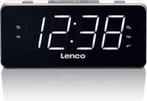 Wekkerradio met LED Display - Wit Lenco CR-18 (Wekkers), Electroménager, Réveils, Verzenden