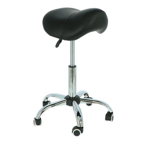Alora Zadelkruk - Tabouret – Zwart Chrome - Kruk –, Tuin en Terras, Hand-tuingereedschap, Nieuw
