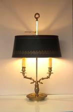 Lampe bouillotte - Bouillotte à têtes de Cygnes - Bronze,, Antiek en Kunst