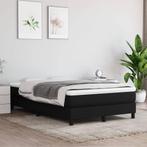 vidaXL Boxspring bed 120x200 cm stof zwart, Verzenden, Nieuw