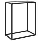 vidaXL Wandtafel 60x35x75 cm gehard glas transparant, Huis en Inrichting, Tafels | Bijzettafels, Verzenden, Nieuw
