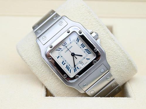 Cartier Santos Ref. 987901 Year 2000s (Box), Handtassen en Accessoires, Horloges | Heren, Staal, Zo goed als nieuw, Goud, Overige merken