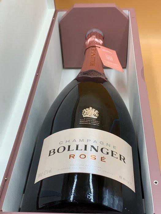 Bollinger, Rosé - Champagne - 1 Double Magnum/Jeroboam (3 l), Verzamelen, Wijnen