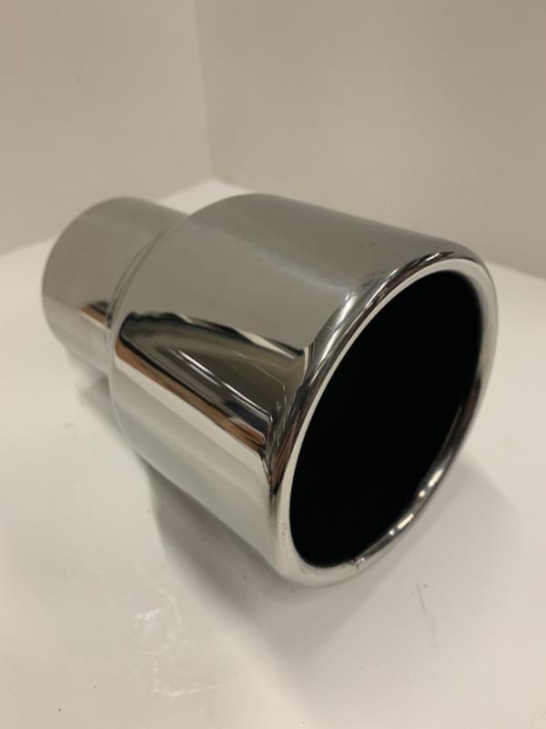 Uitlaat sierstuk RVS rond 90mm extra kort model, Autos : Pièces & Accessoires, Systèmes d'échappement, Enlèvement ou Envoi