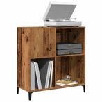 vidaXL Platenkast 84,5x38x89 cm bewerkt hout oud houtkleurig, Verzenden, Nieuw
