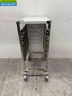 Chariot en acier inoxydable 6 x 1/1 GN gastronorm 95 cm, Verzenden