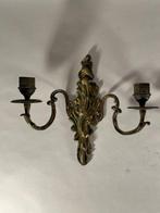 Kaarsenhouder (2) - Verguld brons