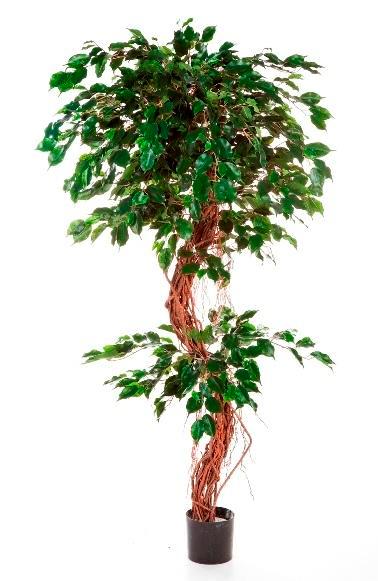 Kunstplant Ficus Twisted 180 cm, Maison & Meubles, Plantes d'intérieur, Envoi
