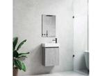 2X 40cm Toiletmeubel Beton Grijs - Como 40-05, Nieuw