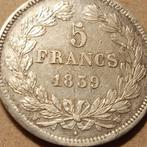 France. Louis Philippe I. 5 Francs 1838-W et 1839-W (lot de, Postzegels en Munten