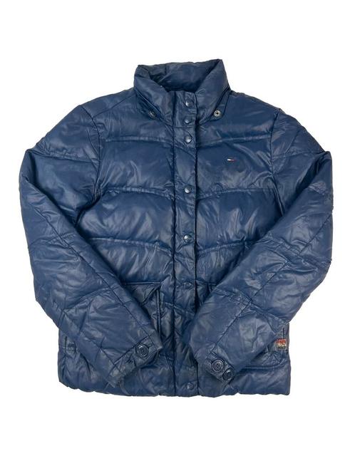 Vintage Tommy Hilfiger blauw Puffer jas maat M, Vêtements | Hommes, Vestes | Hiver, Enlèvement ou Envoi