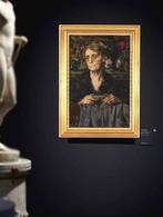 Luca Postiglione (1876 – 1936) - Signora in un interno