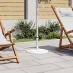 vidaXL Parasolvoet 45x45x30 cm gietijzer wit, Verzenden