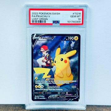 Pokémon Graded card - Pikachu V FA - Lost Origin #TG16 -