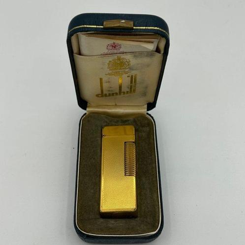 Dunhill - Briquet - Plaqué or, Verzamelen, Rookartikelen, Aanstekers en Luciferdoosjes