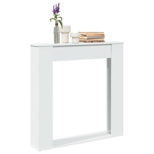 vidaXL Haardombouw 100x20x100 cm bewerkt hout wit, Huis en Inrichting, Kachels, Nieuw, Verzenden