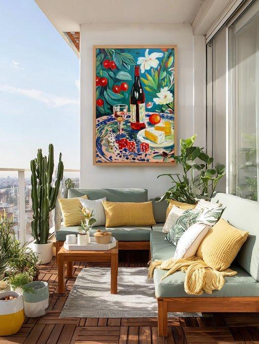 E. García - VINO Y QUESOS XL (NO RESERVE), Antiek en Kunst, Kunst | Schilderijen | Modern