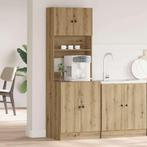 vidaXL Keuken Kast met plank artisanaal eikenkleurig 60 x 50, Verzenden, Nieuw