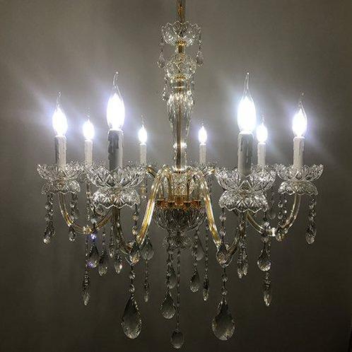 Artelight - Kroonluchter - Kristal - 8-lampenspaarlamp, Antiek en Kunst, Antiek | Verlichting