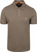 BOSS Passenger Polo Taupe maat Maat 52/54 (L) Heren, Kleding | Heren, Polo's, Maat 52/54 (L), BOSS, Overige kleuren, Verzenden